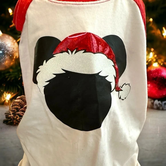 Mickey Mouse‎ Santa shirt child size small - Picture 2 of 6